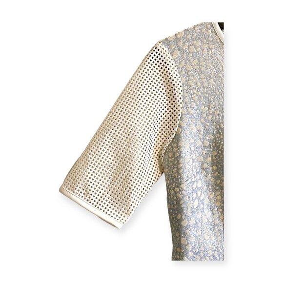 Sachin + Babi Eternity Shift dress in brocade and laser cut panels, size 0, NWT - Picture 12 of 13